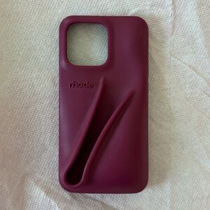 rhode Deep Maroon iPhone 13 Pro lip Case